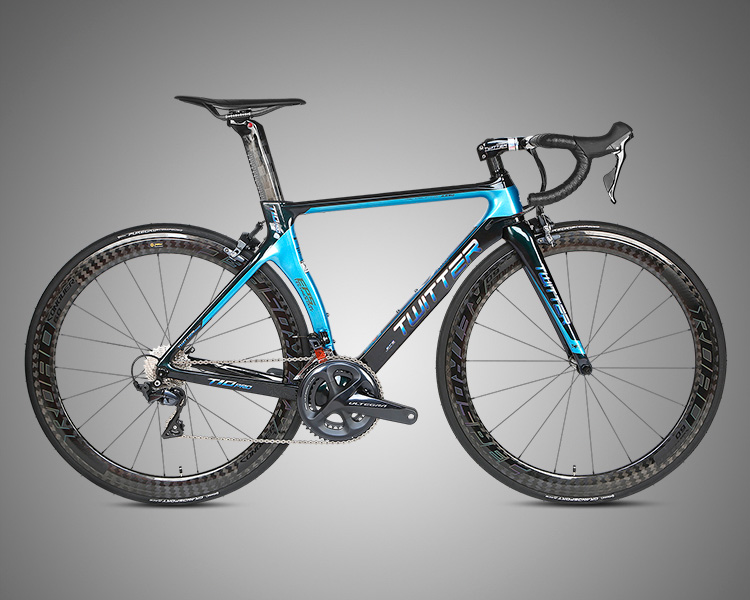 R8000 Groupset Carbon Fiber Road Bike 22 Speed Holographic Frame Carbon Wheel