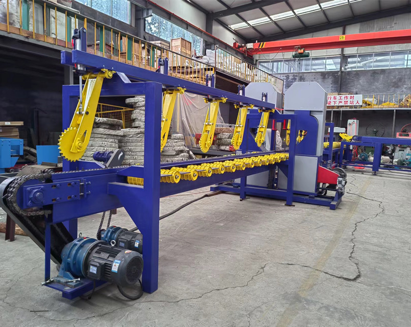 Vertical Band Saw Lumber Mill Industrial Sawmill Equipment 350mm Dia