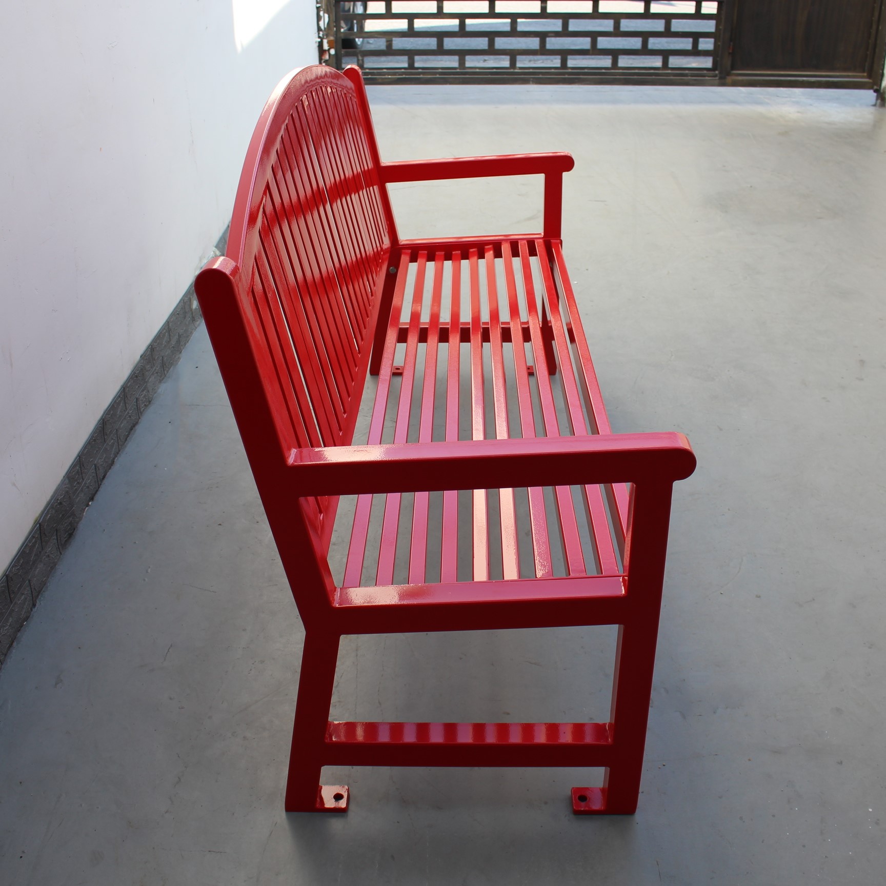 6 Feet Commercial Outdoor Metal Benches For Park Garden Community