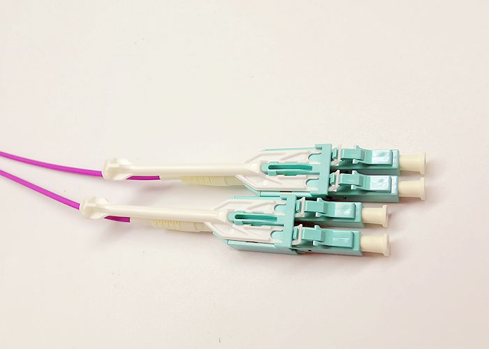 2.0mm Uniboot LC Fiber Optic Patch Cord DX OM4 LSZH Material Multimode