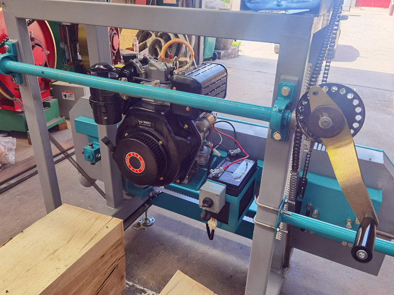 SW26E Electric Portable Sawmill, Log Slice Horizontal Band Saw Mill Machines