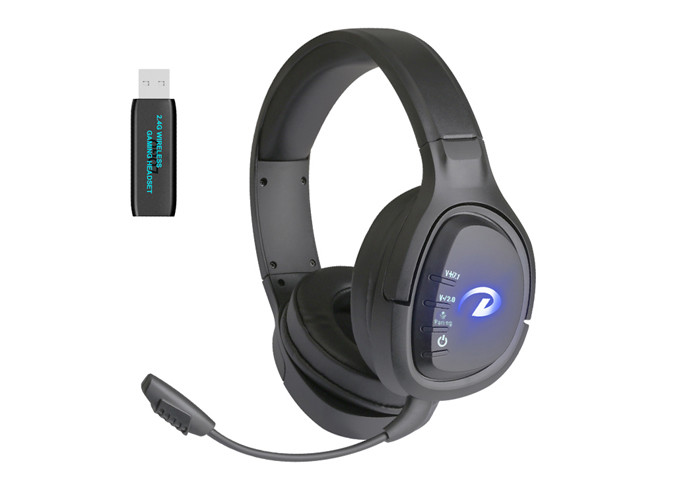 24MS 2.4G Wireless Gaming Headset PC USB Plug With Detachable Mice