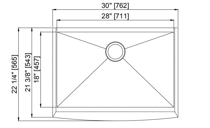 High Accuracy Mechanisms Apron Front Sink With Lifetime Warranty Use in Garden