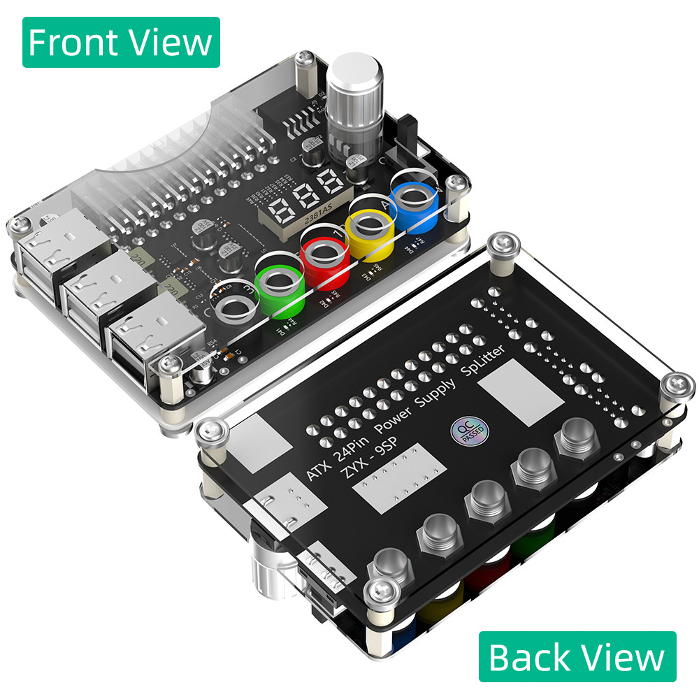 Efficiently Manage Power with ATX Power Supply Breakout Board and Acrylic Case Kit