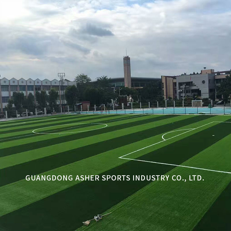 Turf Type Artificial Football Pitches 13000 Dtex New PE Raw Material