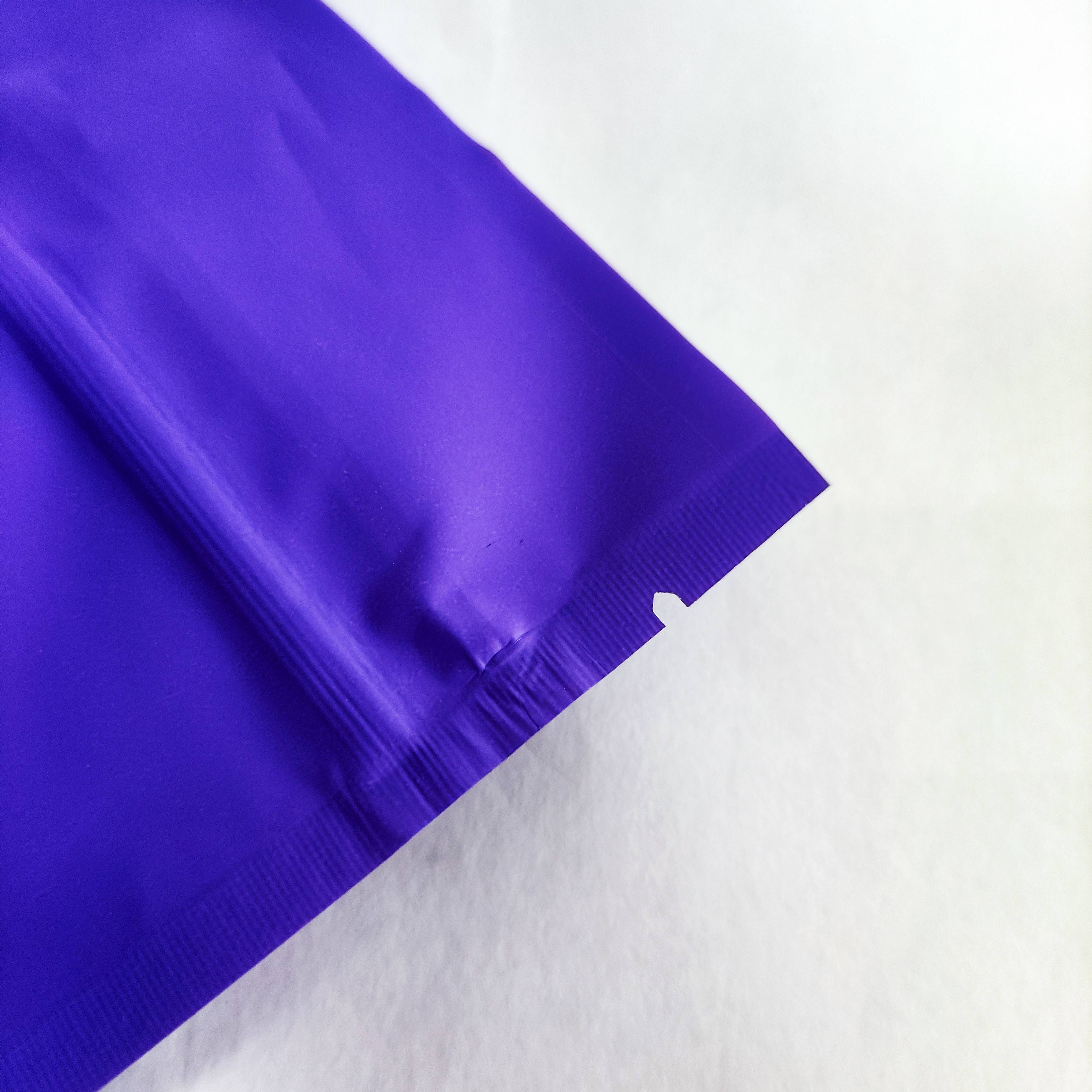 Aluminum Foil Zipper Purple Matte Stand Up Pouch Zip Lock Biodegradable Mylar Bags