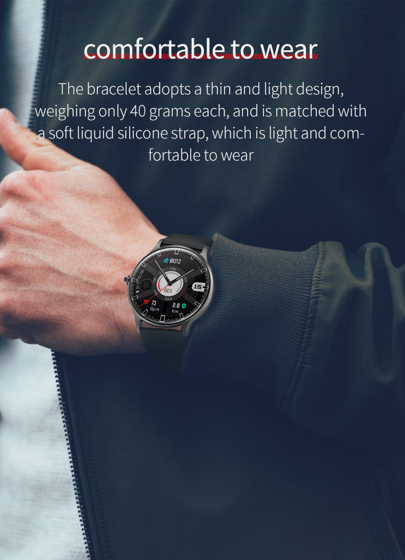 1.28inch IP67 smart bluetooth bracelet PC ABS Bottom Shell Material