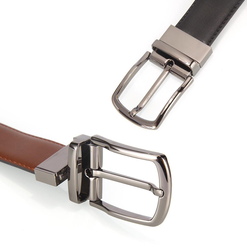High Quality Fashion Men Genuine Leather Belt Alloy Pin Buckle Waist Strap Belts Waistband