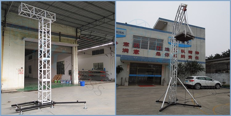 6M High Aluminum Stage Lighting Speaker Box Screw Truss Tower for Sporting Events