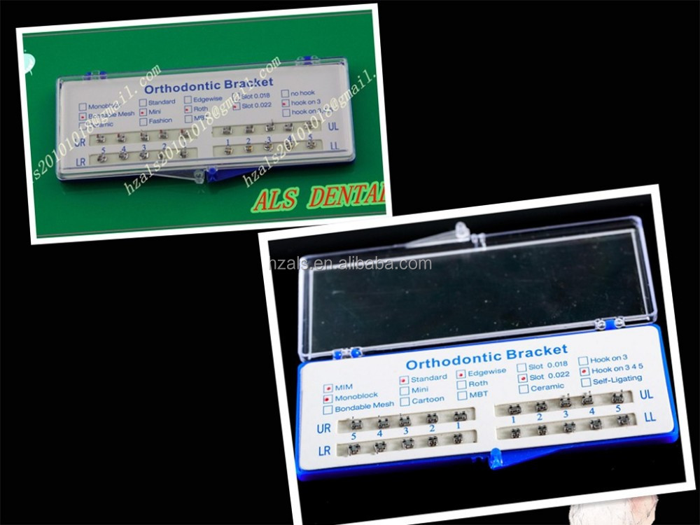 Bulk Orthodontic Bracket Braces Metal Mesh Base Mini Braces MBT 022 345