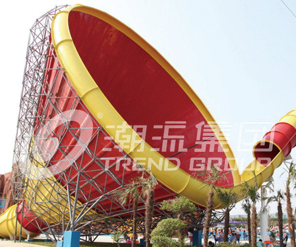 Fiberglass Commercial Adult Water Slide / Tornado Water Slides For Aqua Park