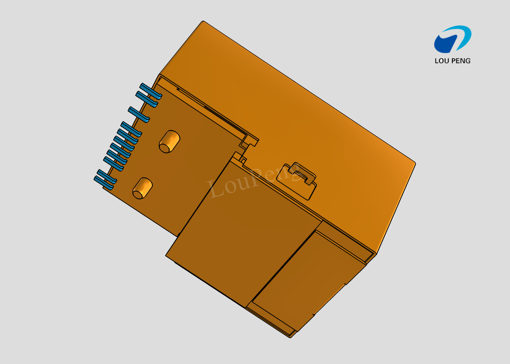RJ45 jack 1Gbit CE biCLED