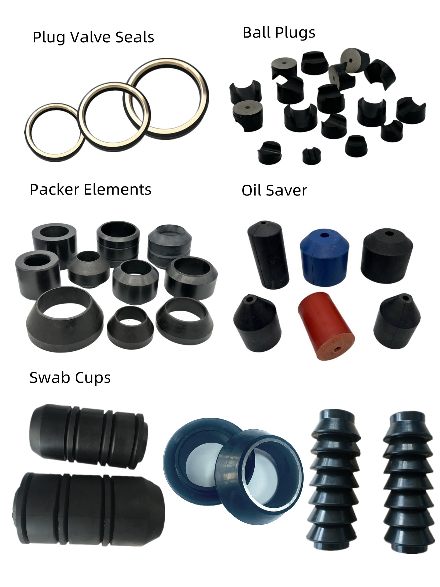 2.875 Inches Rubber Swab Cups For Swabbing With Aluminum Core