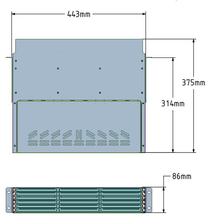 Pre Terminated 1U 144 Cores MPO Cassettes Patch Panel