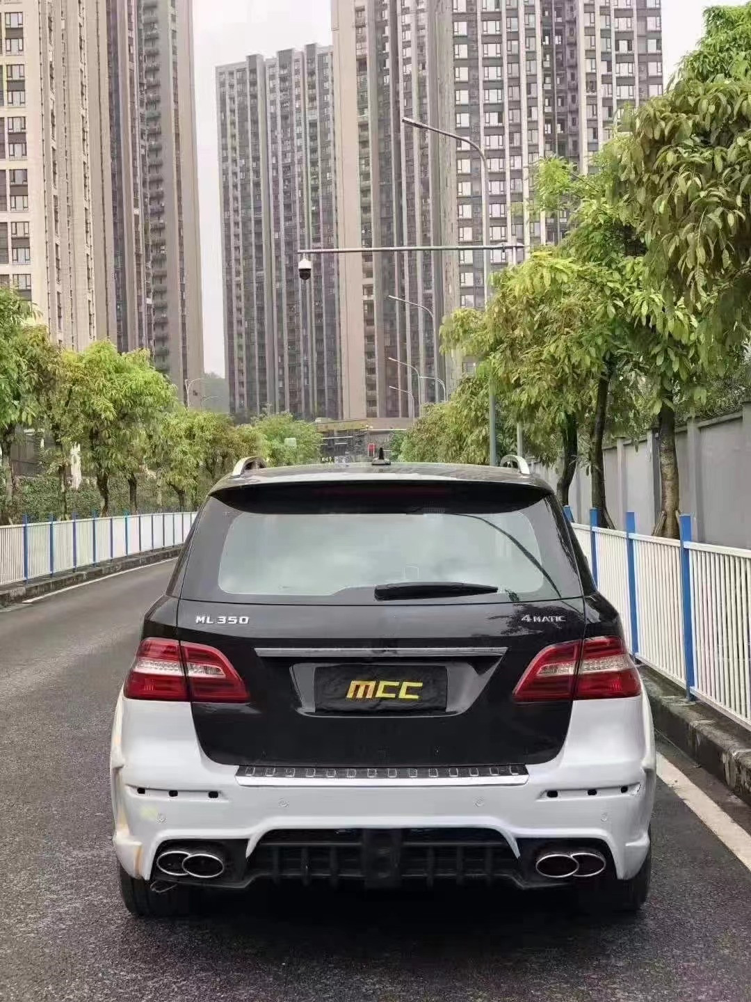 WALD Style Body Kit for Mercedes W166 ML350 ML400 ML63 Body Kit Front and Rear Bumper Wide Bodyki