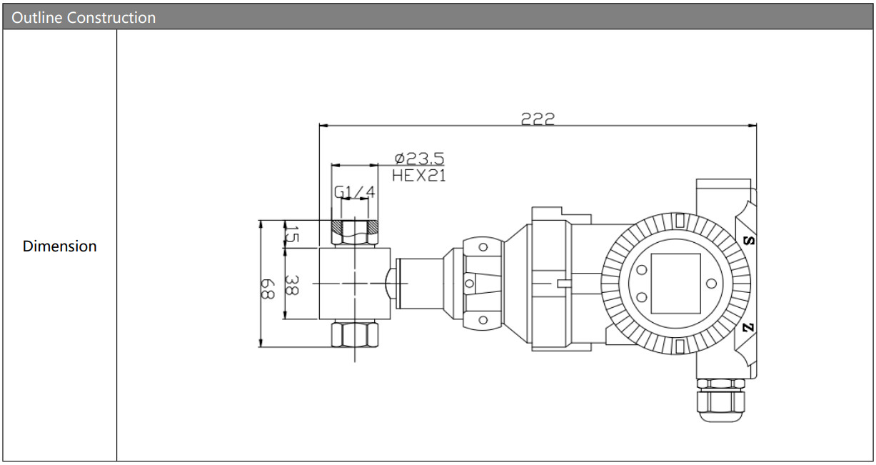 316L Dpt Differential Pressure Transmitter Diaphragm Level Dp Transmitter
