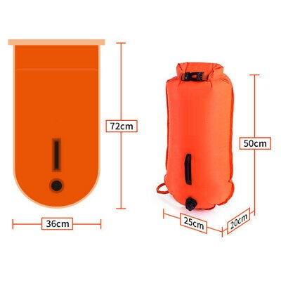 Yellow Orange Pink Safe Swim Buoy Triathlon Race Surfing Diving