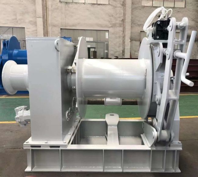 100KN 150KN 200KN Electric Hydraulic Ship Winch Marine Mooring Winch