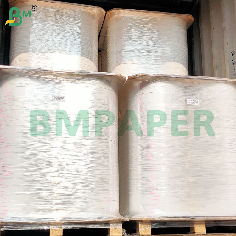 60/120 gsm Wood Pulp Printable High Stiffness Straw Paper Rolls