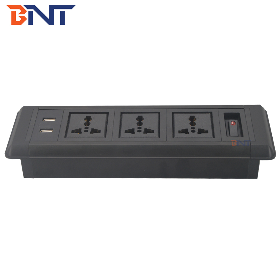 with universal power plug for office furniture partition media power socket