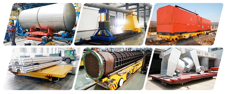 Workshop Apply 30 Tons Trackless Motorized Steerable Transfer Car