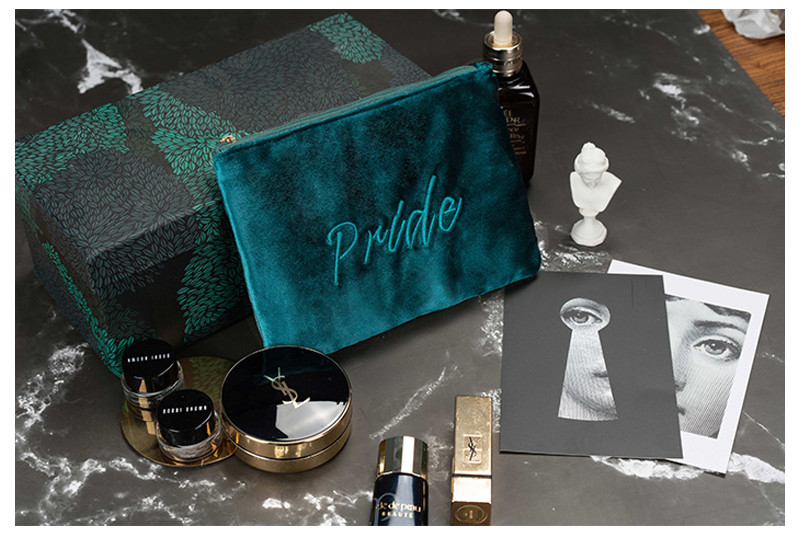 Multifunction Girls Velvet Cosmetic Makeup Bag For Travel