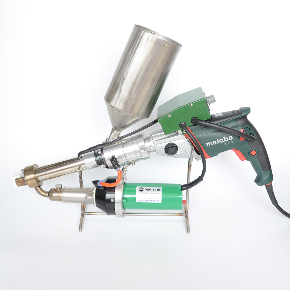 220V PE PP Pipe Granule Extrusion Welding Gun 8kg 1600W Hot Air Power