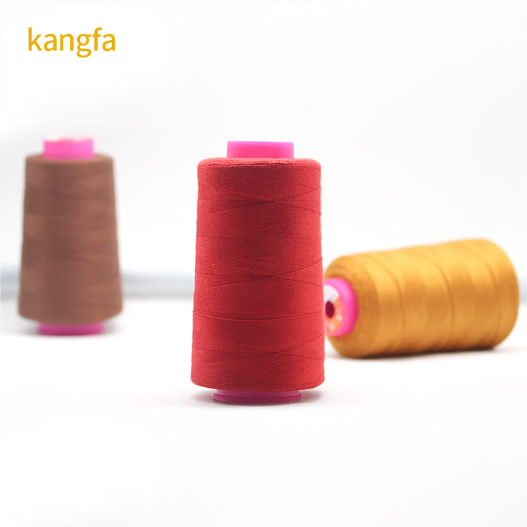 Multicolor Spun Polyester Sewing Thread For Garment Abrasion Resistance