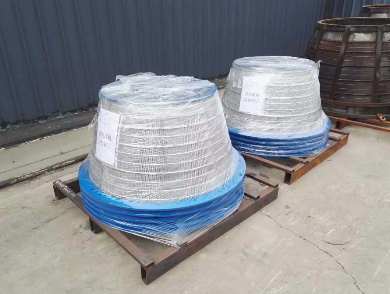 Abrasion Resistant Wedge Wire Screen Basket Stainless Steel Johnson V Sieve