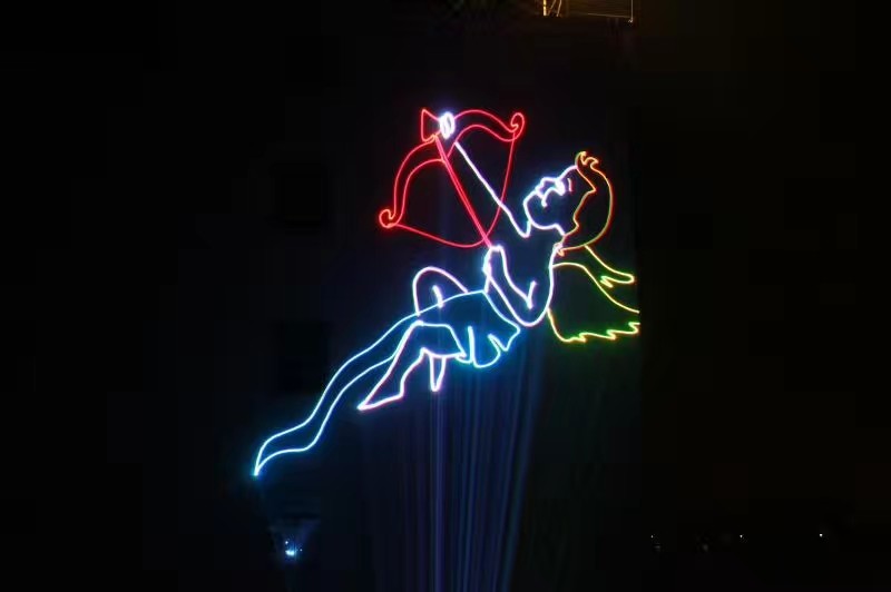 Holiday Laser Fountain Show System , Easy Installation Water Laser Show