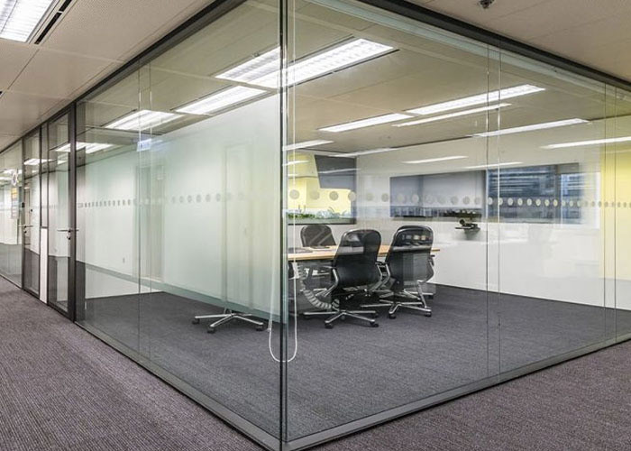 Double Height Sound Insulation Glass Partition Soundproof Easy To Disassemble
