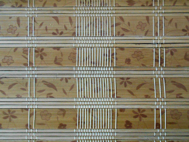 Printed Outdoor Bamboo Window Blinds Fumigation Certification For Stream Room
