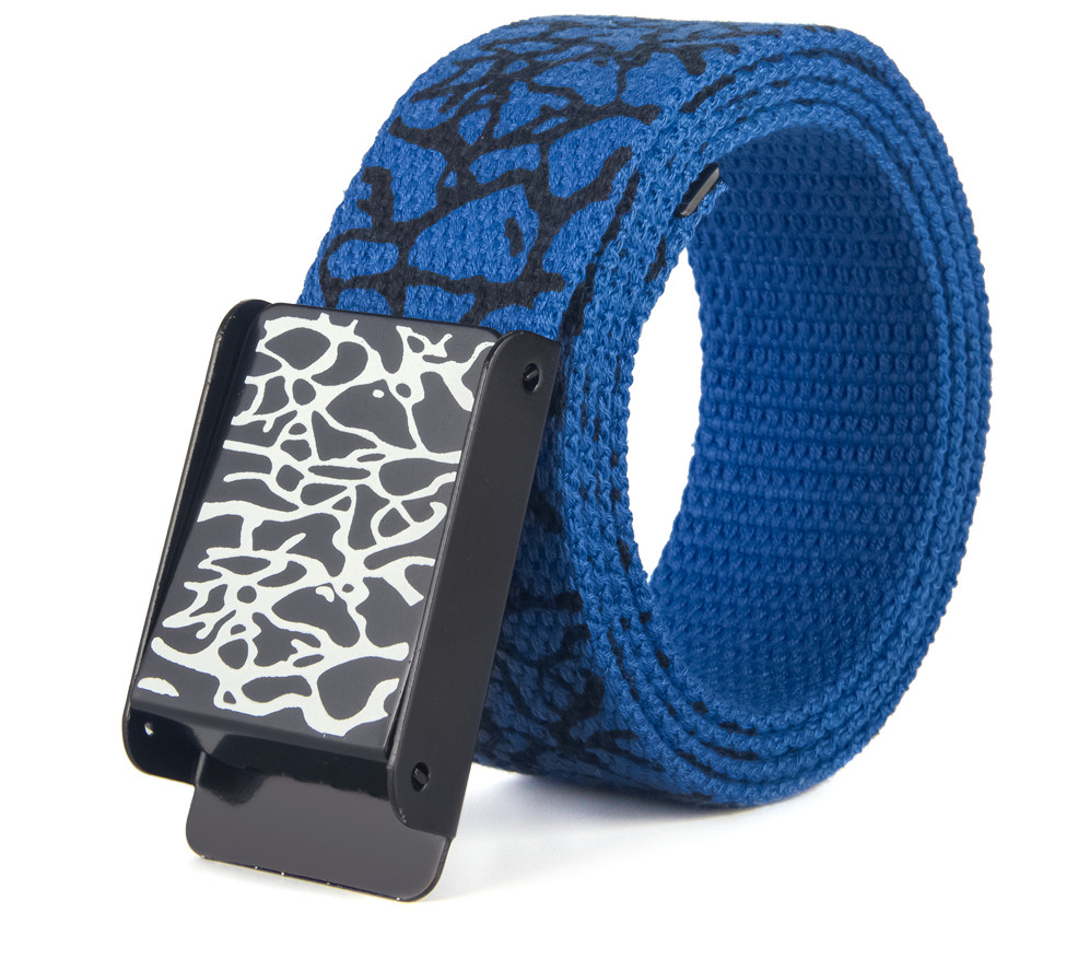 Totem Cotton Webbing Belts Burst Crack Unisex Canvas Belt Graffiti
