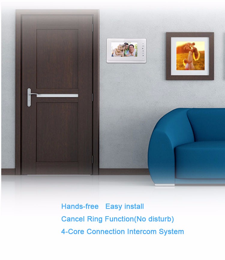 CK-10A New product 10 inch TFT color wired video door phone system