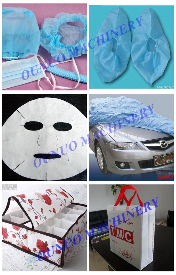 Automatic Non Woven Fabric Making Machine , CE Non Woven Fabric Machine