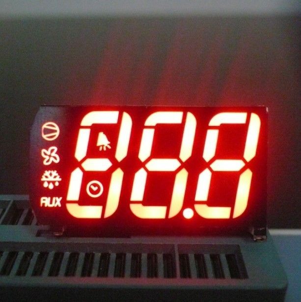 Custom 7 Segment LED Display For Temperature Humidity Defrost Compressor Fan Status Indicator