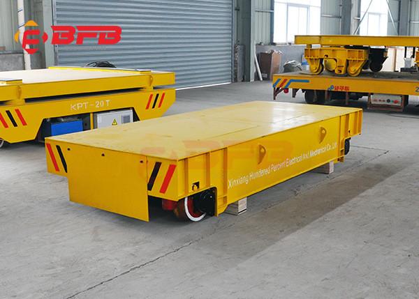 Unlimited Distance Steel Rail Transfer Cart , Research Battery Powered Heavy