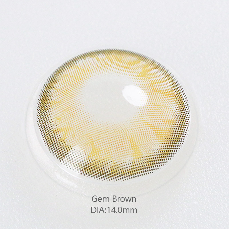 Cosmetic Eye Gem Green Contact Lens Color Blends 8.5mm Odm