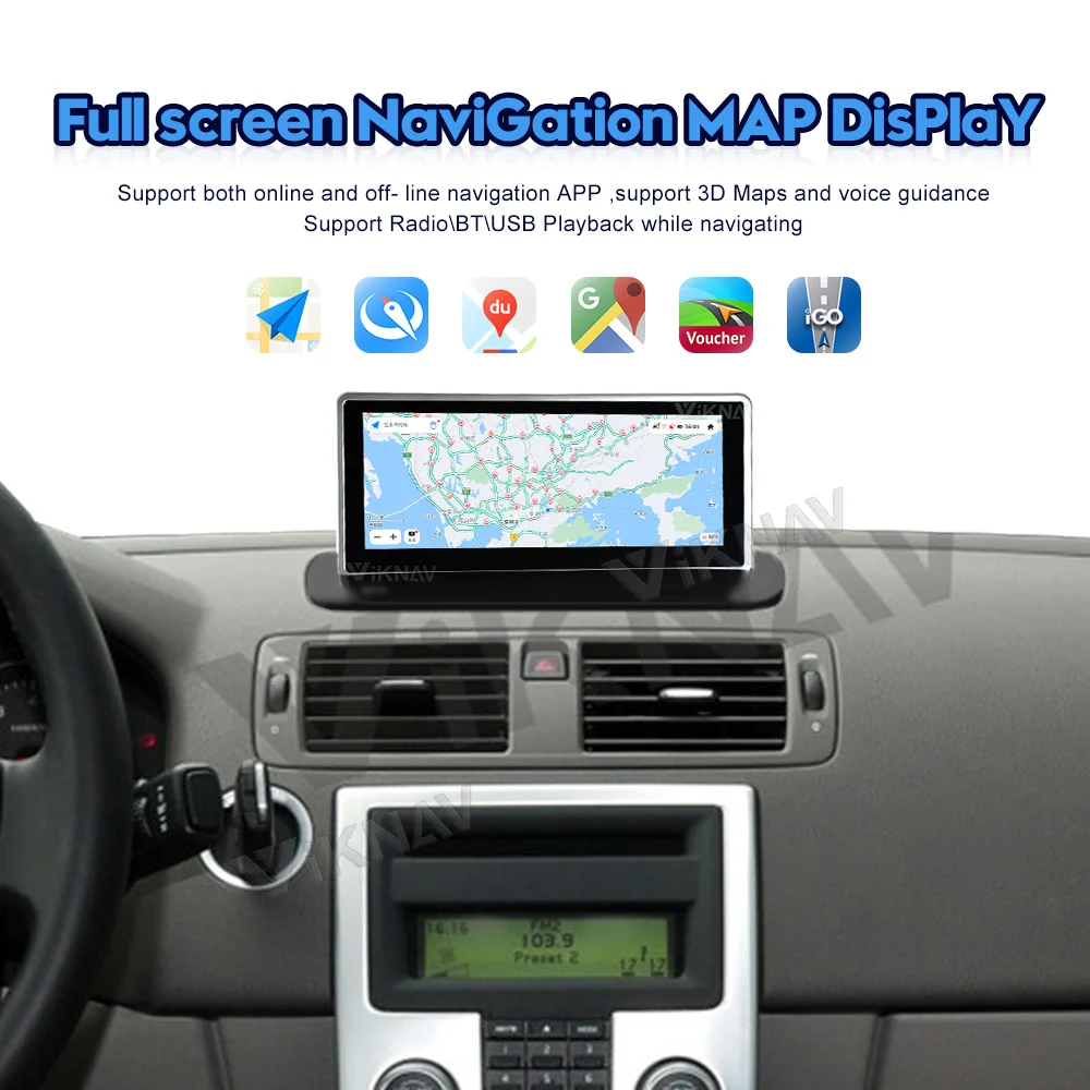 Viknav Car Radio For Volvo XC90 (2004-2013) 8.8 inch Android Auto Multimedia Player GPS Navigation Head Unit