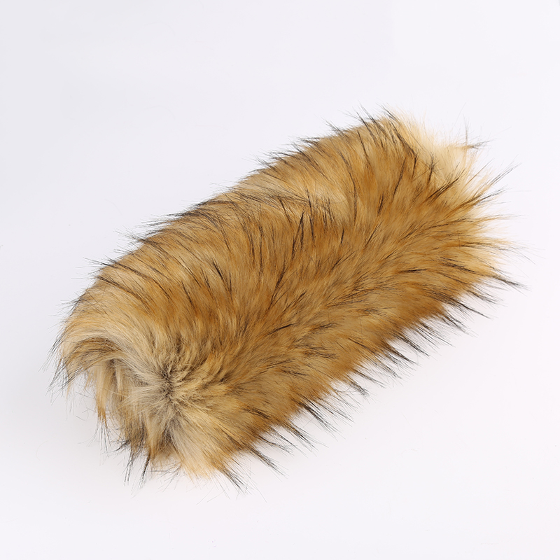 Knitted Faux Raccoon Fur Fabric for Hood 100% Acrylic Long Plush Fake Fur