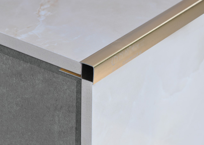 square aluminium tile trim profile installation