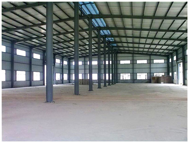 Prefab H-Section Steel Structure Workshop With Bridge Crane Anti-Corrosion