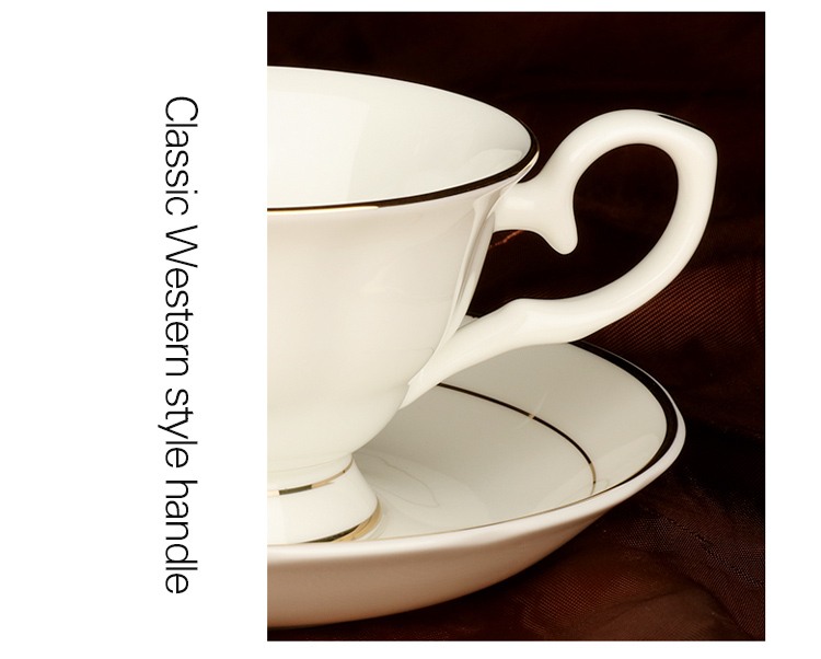 Wholesale customizable sublimation coated best selling Ceramic Bone China Mug with Saucer with golden rim