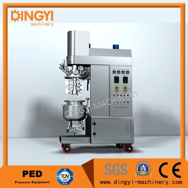 Button Control Vacuum Emulsifier Machine 220V High Shear Principle Stainless