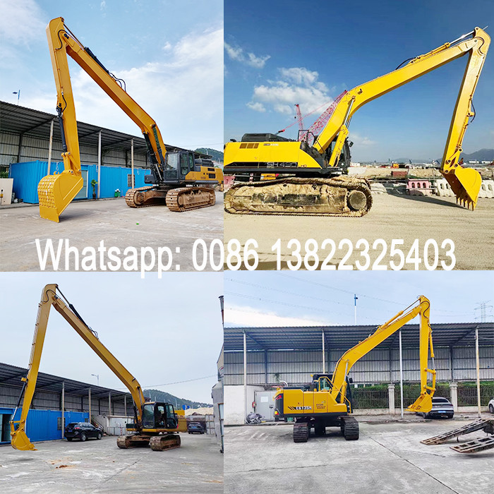 20m Excavator Long Reach Boom Arm For Unload Sand Soil deep foundation