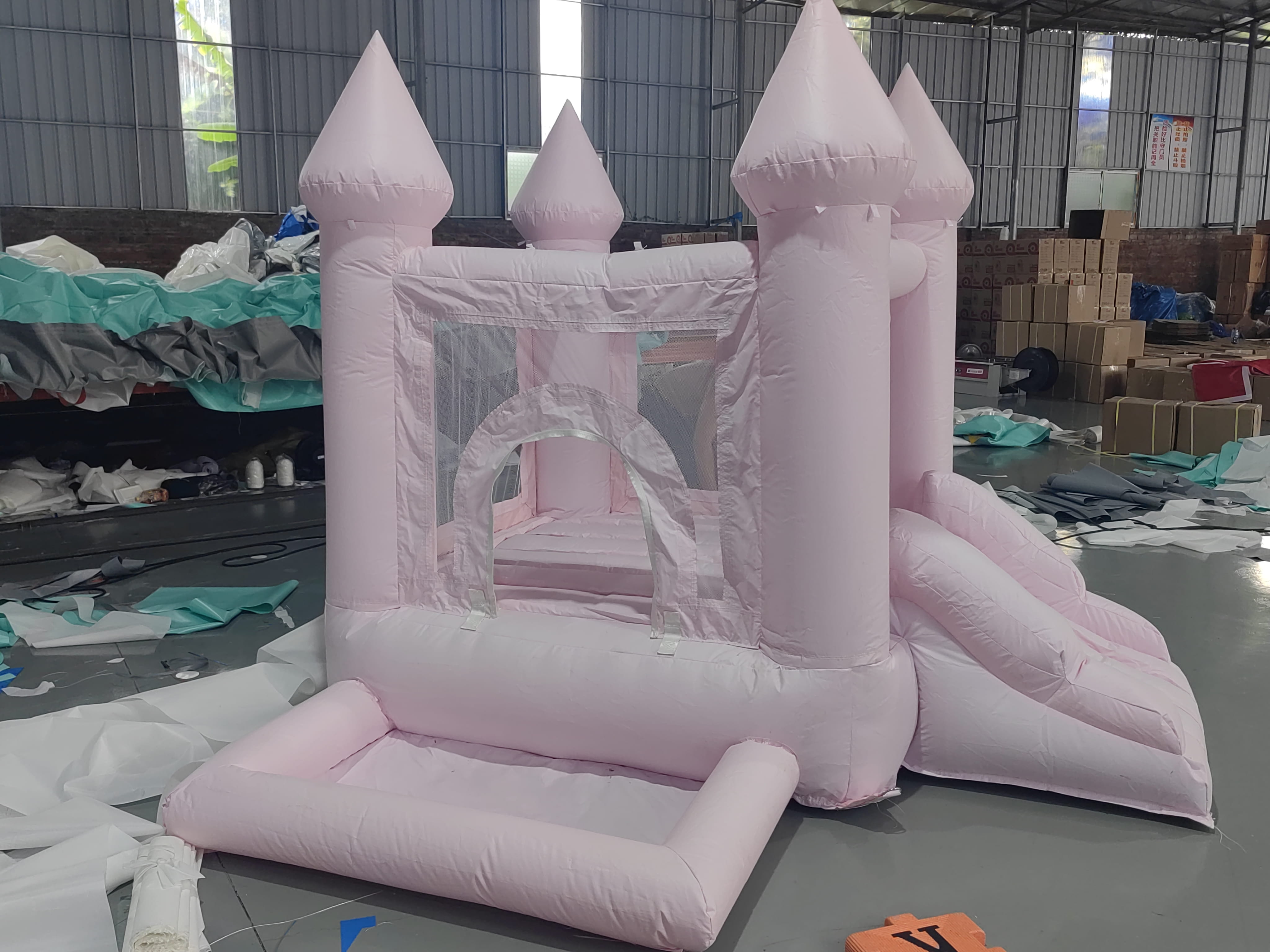 Oxford Cloth Inflatable Bubble House White Inflatable Bouncy Castle