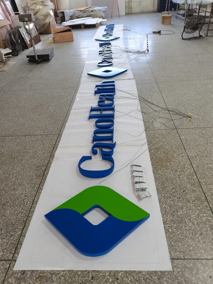Aurora LED Backlit Channel Letter Signs 4000K-12000K 46mm Depth