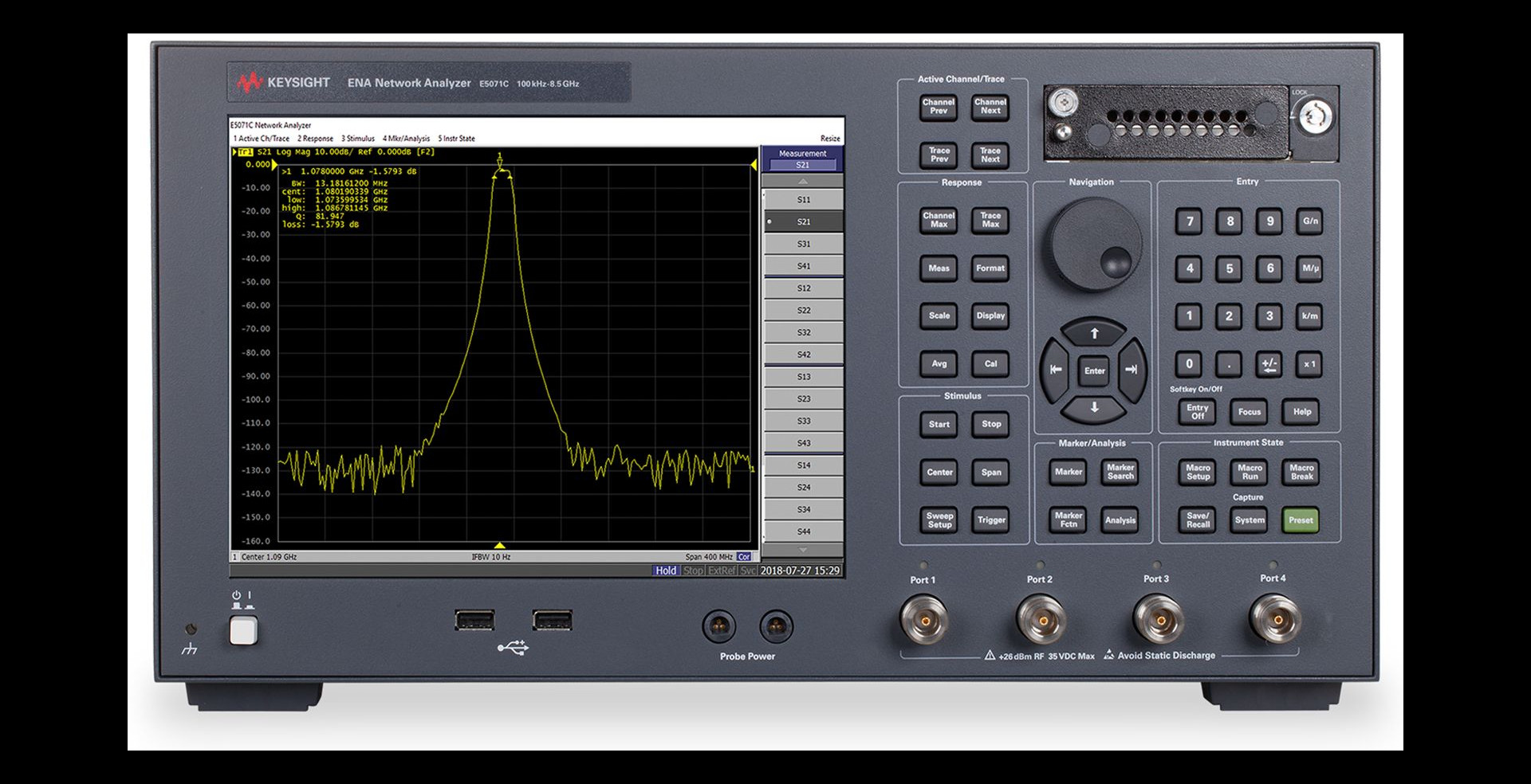 Practical ENA Vector Network Analyzer Keysight Agilent E5071C Rackmount