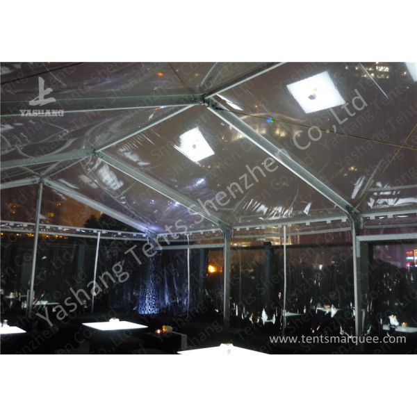 Waterproof Outside High Strong Framed tent with clear roof , clear top wedding tent
