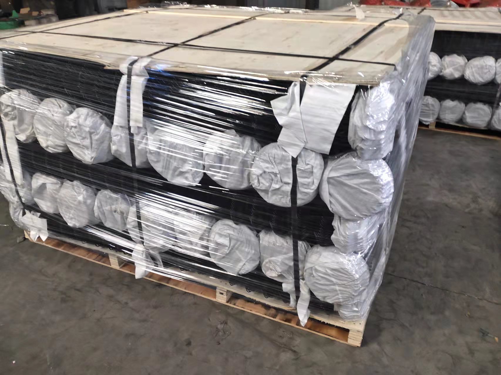 black chain link fence